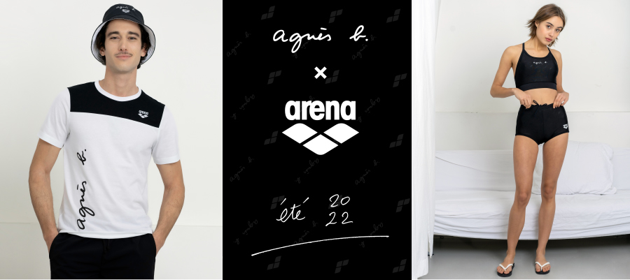 限定値下げ　agnès b.×arena　ロゴパーカ