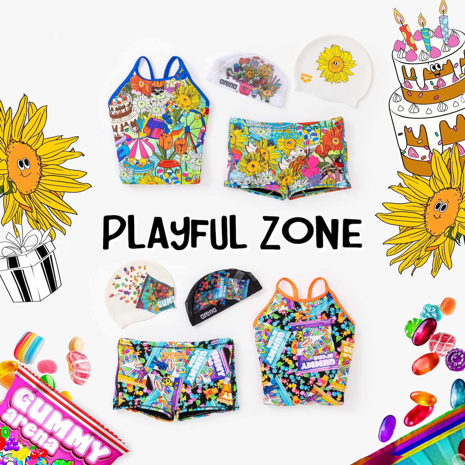 練習用水着　PLAYFUL ZONE