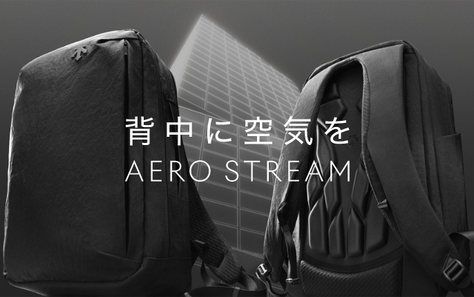 背中に空気を エアロストリーム バックパック / リュック 背中に空気を エアロストリーム バックパック / リュック