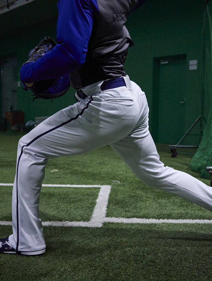 BASEBALL】UNIFIT PANTS プロ選手と共に培った設計技術 BASEBALL】UNIFIT PANTS プロ選手と共に培った設計技術