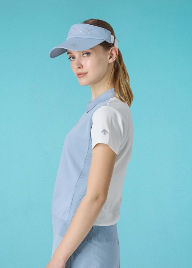 ニットハイブリッド半袖ポロシャツ