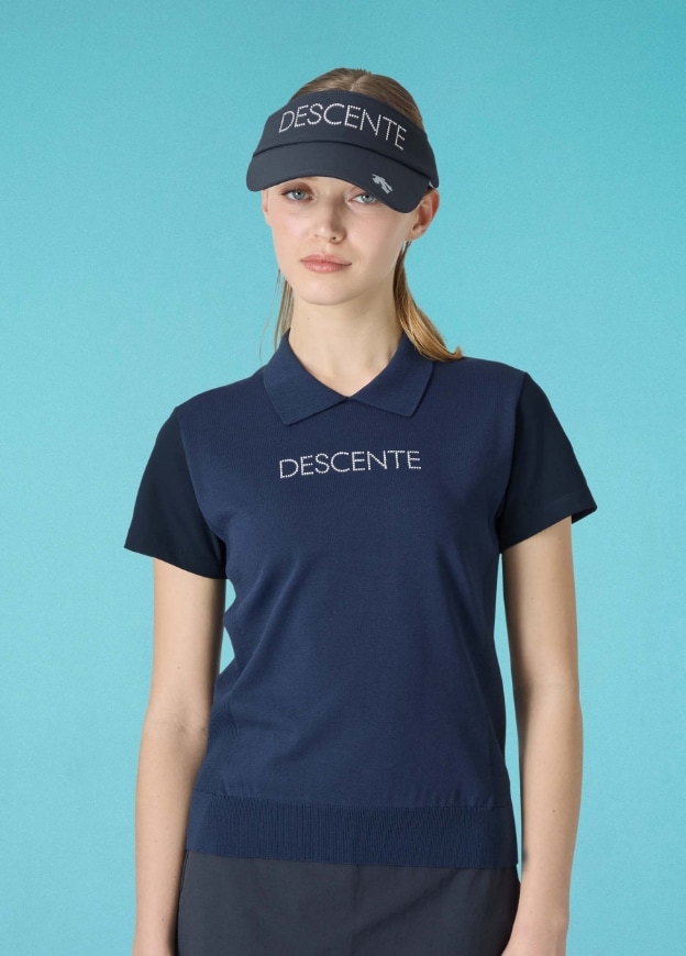 ニットハイブリッド半袖ポロシャツ