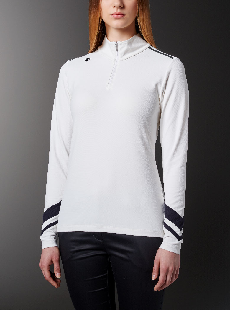 デサントゴルフ DESCENTE GOLF 鹿の子 ジップスタンド ショートスリーブシャツ XDGM1527S ホワイトMサイズ. 鹿の子 ジップスタンド ロングスリーブシャツ | デサントゴルフ公式