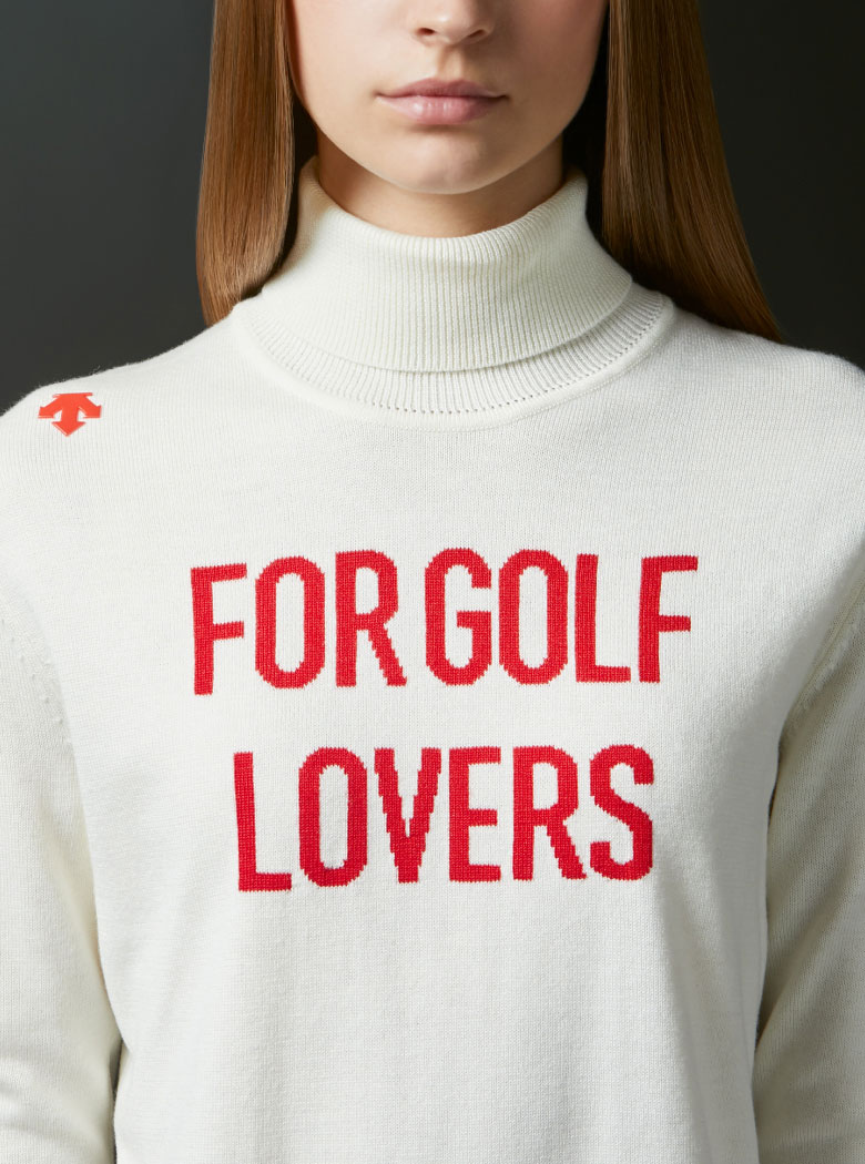 インターシャ タートルネック セーター | デサントゴルフ公式