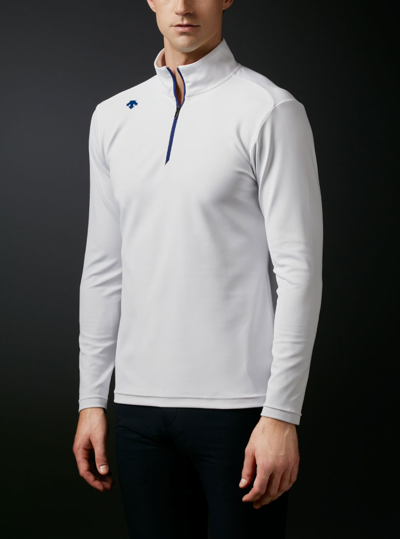 【美品】DESCENTE GOLF ジップスタンド ロングスリーブシャツ L 美品】DESCENTE GOLF ジップスタンド ロングスリーブシャツ L