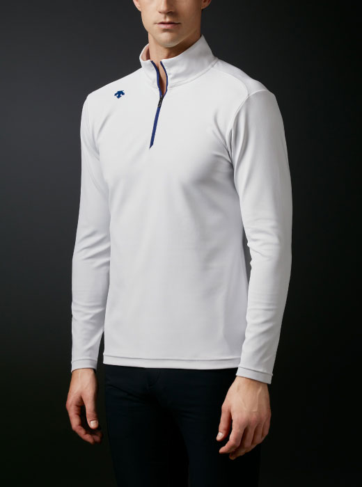 【美品】DESCENTE GOLF ジップスタンド ロングスリーブシャツ L 美品】DESCENTE GOLF ジップスタンド ロングスリーブシャツ L