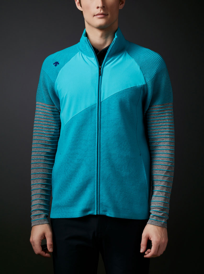 ダブルジャカード ニットジャケット | デサントゴルフ公式