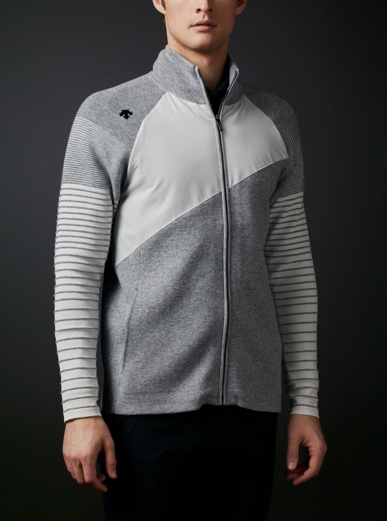 極美品 デサントゴルフ ダブルジャカード ハイブリットセーター ジャケット 楽天市場】デサントゴルフ DESCENTE GOLF ゴルフウェア ブルゾン