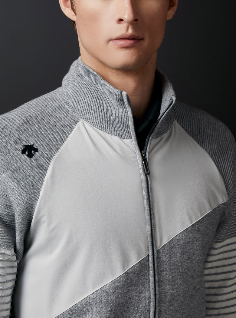 ダブルジャカード ニットジャケット | デサントゴルフ公式