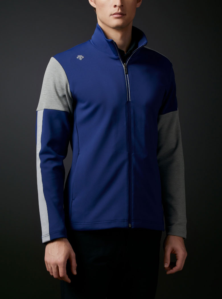 DESCENTE デサント　ダンボールニット前立てロゴジャージージャケット ダンボールニット前立てロゴジャージージャケット【ECO】【UV