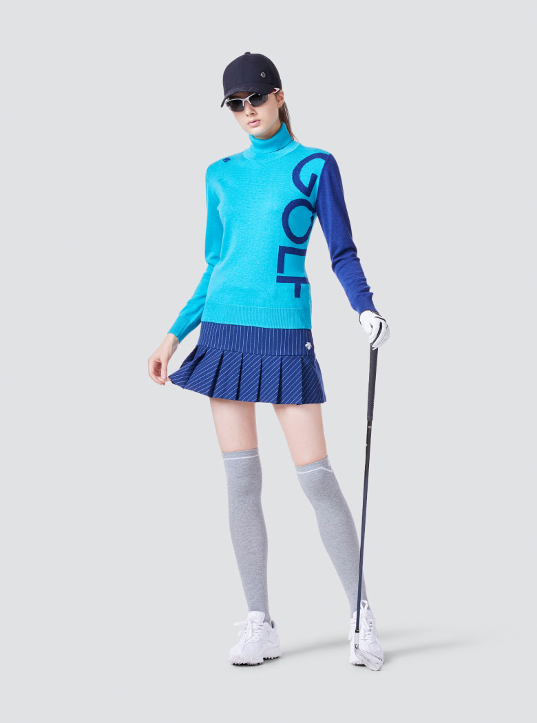 ストライプ プリーツ スカート | デサントゴルフ公式