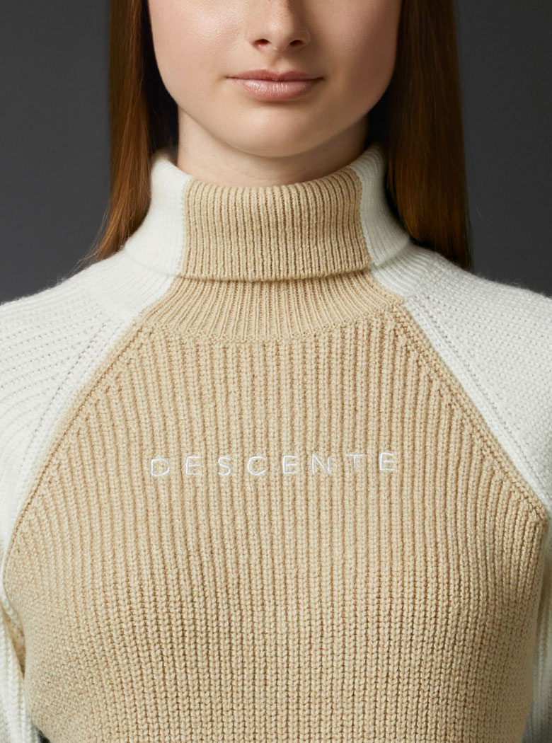 DESCENTE - 新品未使用　アクリルウールロゴタートルセーター 取扱い店舗限定】アクリルウールロゴタートルセーター