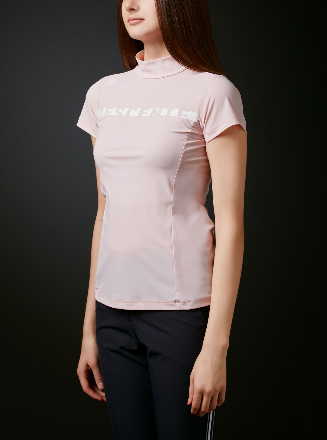ナイロンベアロゴプリントモックネックシャツ【UV】 | デサントゴルフ 