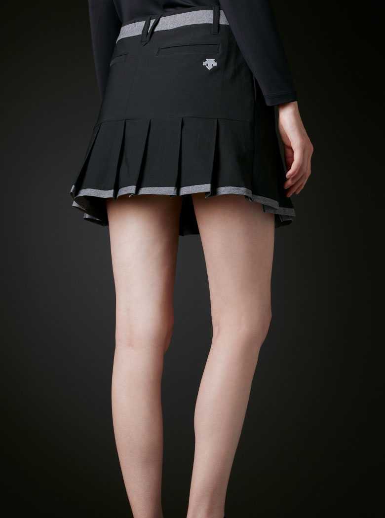 ミックスストレッチプリーツスカート【ECO】【UV】 | デサント ミックスストレッチプリーツスカート【ECO】【UV】 | デサント