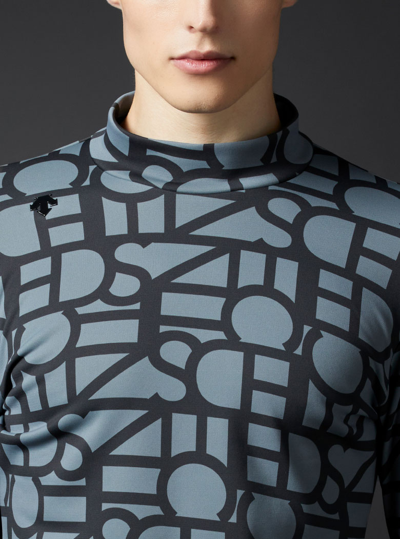 デサントゴルフ　シャツ ヒートナビタイポグラフィープリントシャツ【アウトレット