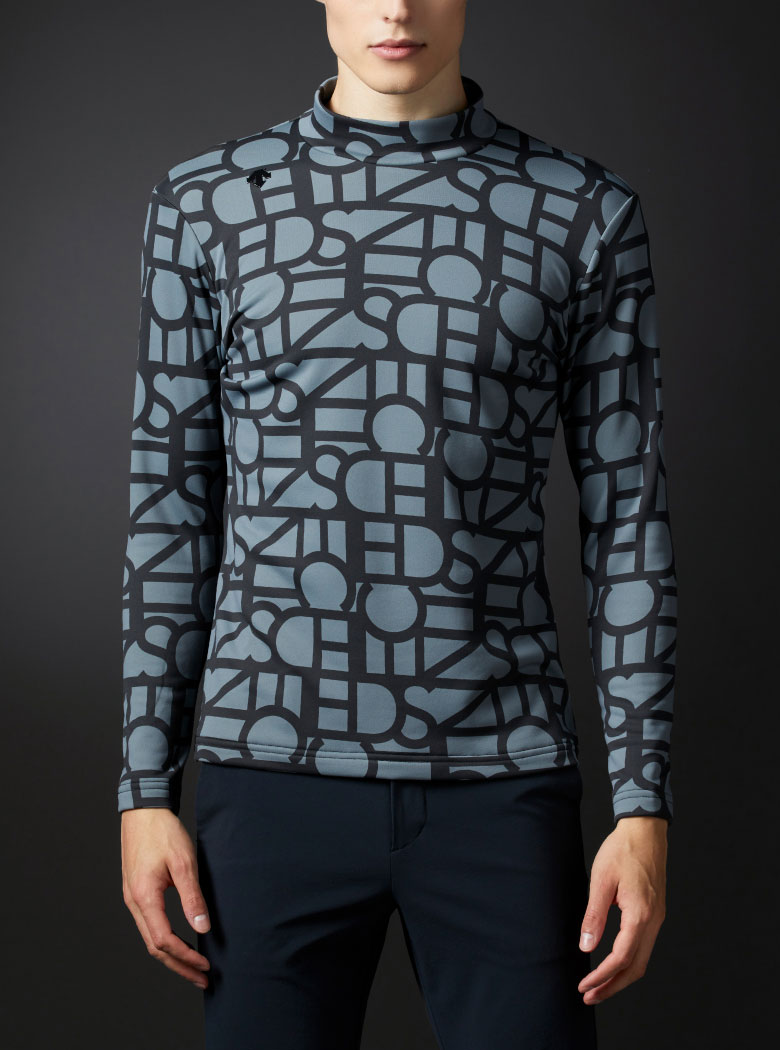 デサントゴルフ　シャツ ヒートナビタイポグラフィープリントシャツ【アウトレット