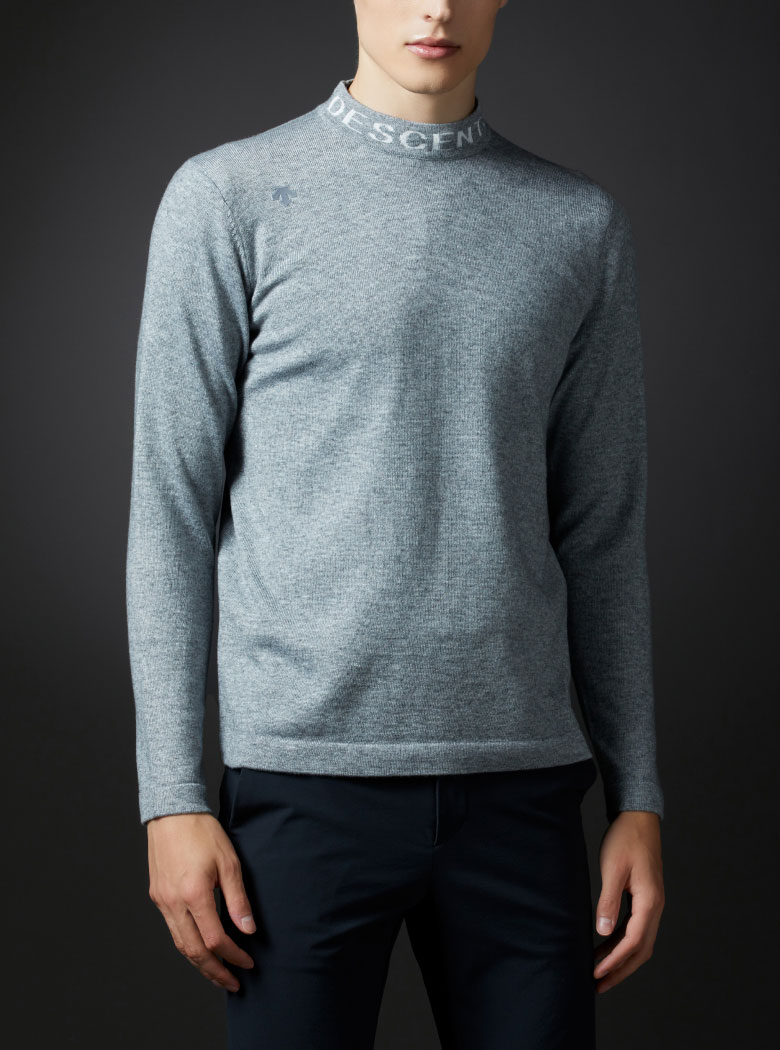 入手困難】デサントゴルフ ナイロンスムース モックネック シャツ M