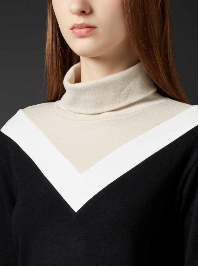 ソリストヒート起毛切り替えタートルネックシャツ | デサントゴルフ公式