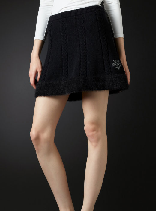 デサントゴルフ　ニットスカート LUXE】ケーブルニットスカート | デサントゴルフ公式