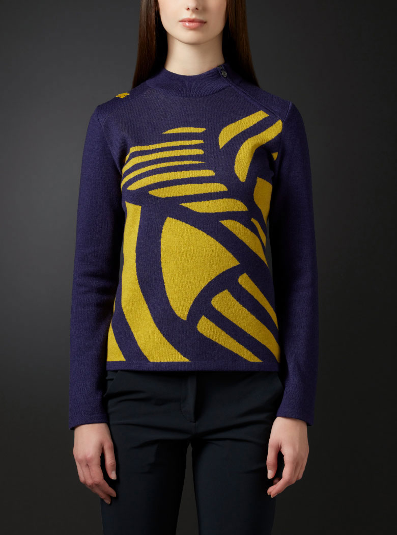 ハーフジップジャガードセーター【アウトレット】 | デサントゴルフ公式