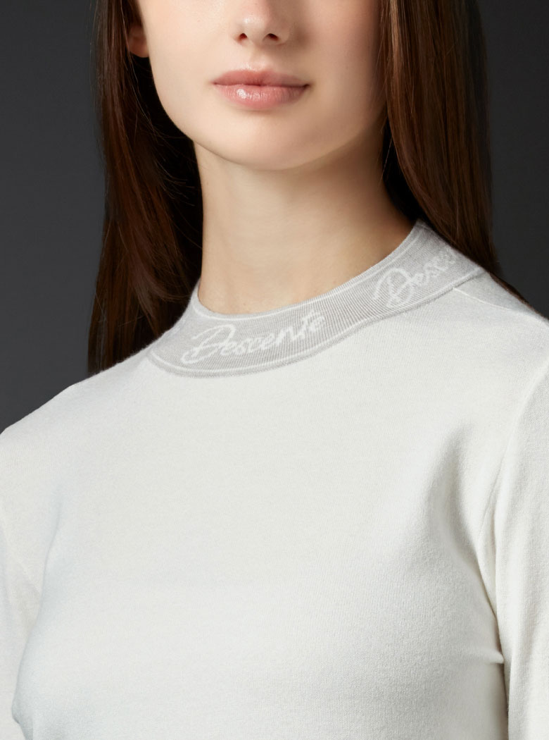 デサントゴルフ(LUXEシリーズ)】レーヨン混モックネックセーター