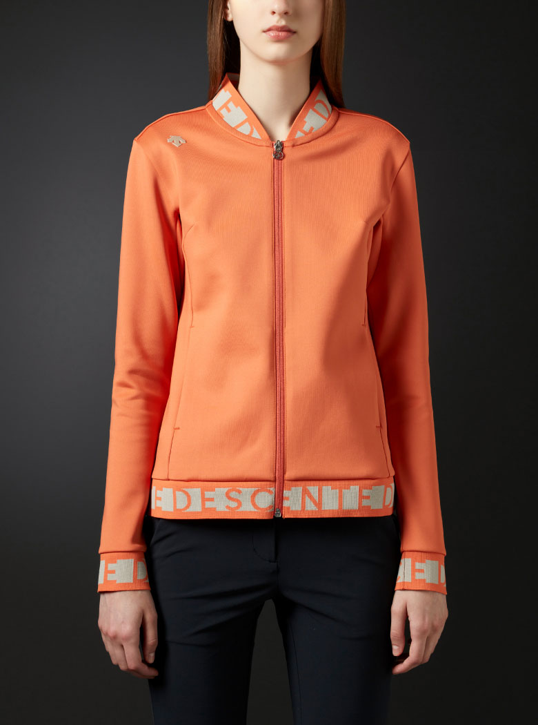 DESCENTE GOLF スペクターダンボールニットブラックジャケットL スペクターダンボールニットジャージージャケット【アウトレット