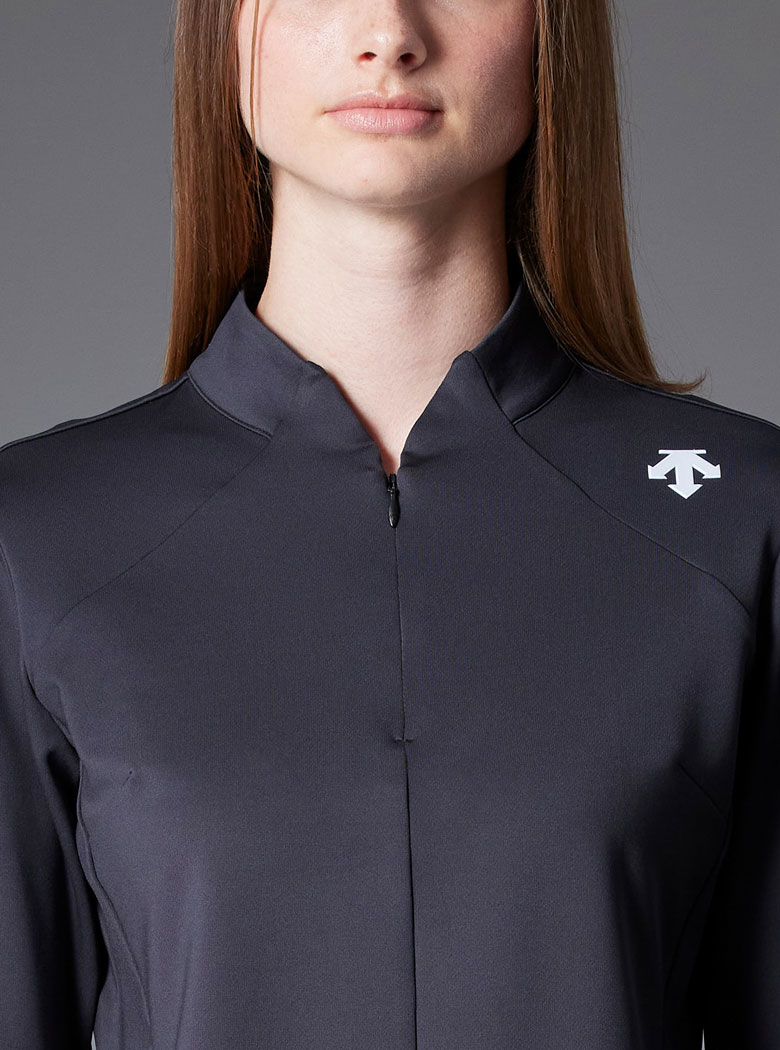 DESCENTE ゴルフ ハーフジップ長袖シャツ -デサントストア
