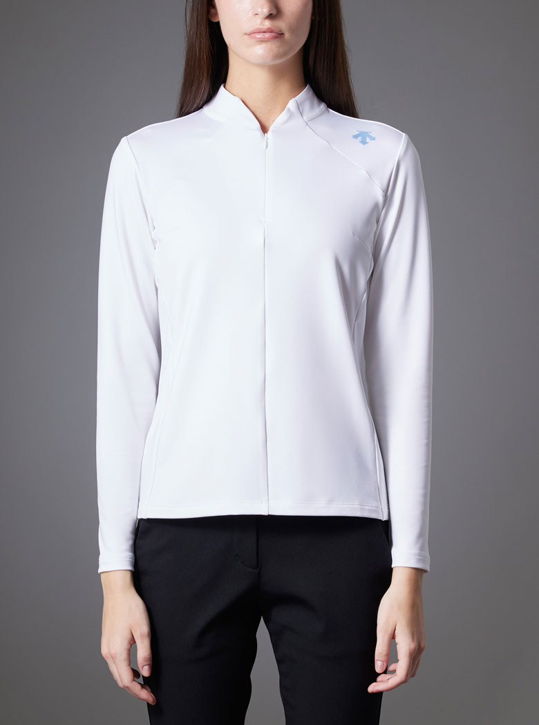 ハーフジップ鹿の子長袖シャツ | デサントゴルフ公式