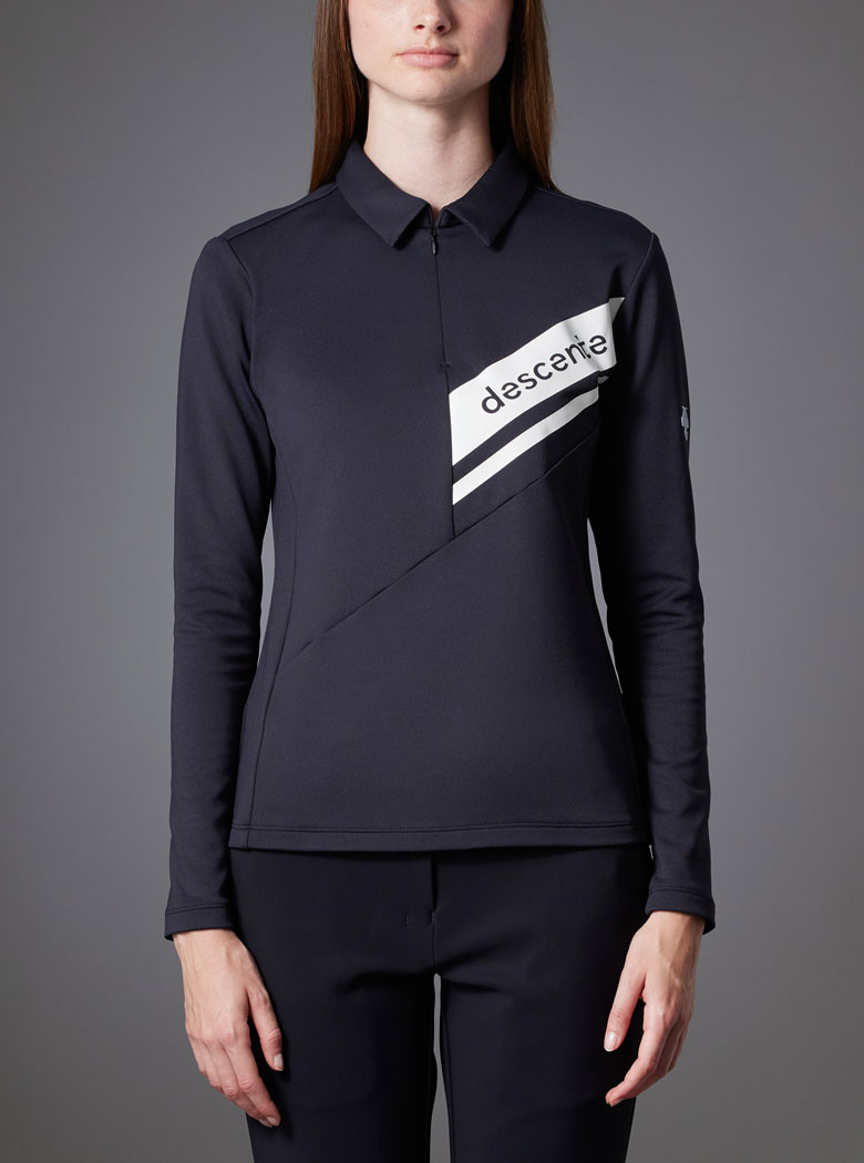 美品　DESCENTE GOLF 長袖　ハーフジップシャツ 美品 DESCENTE GOLF 長袖 ハーフジップシャツ - メルカリ