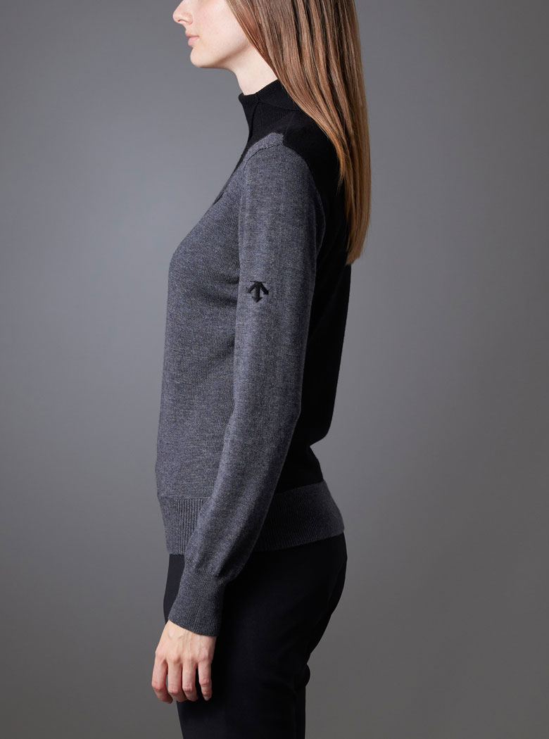 タートルネックインターシャセーター | デサントゴルフ公式