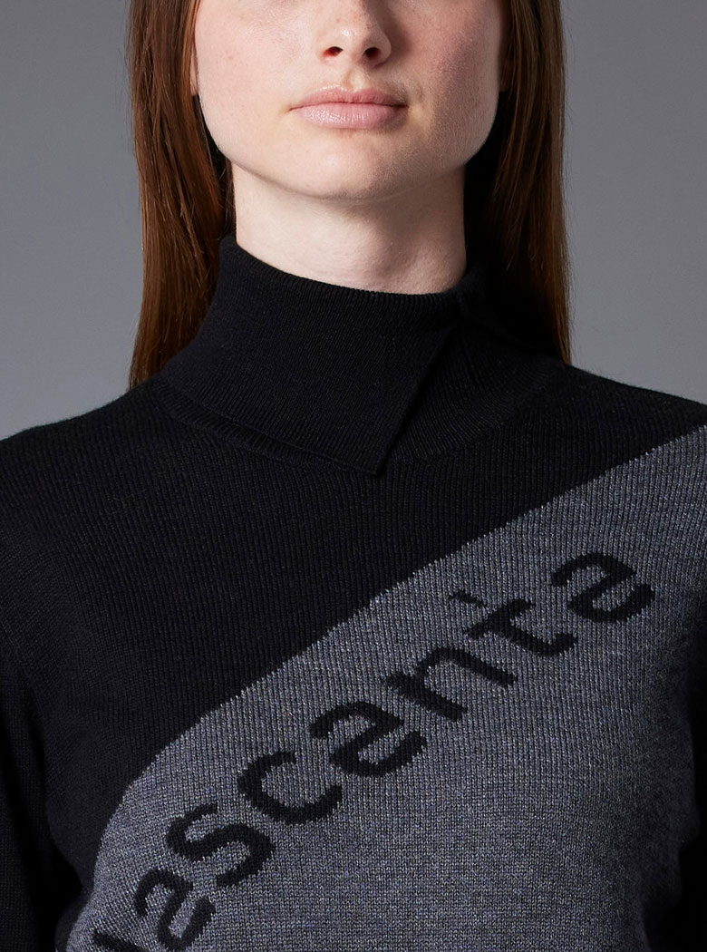 タートルネックインターシャセーター | デサントゴルフ公式