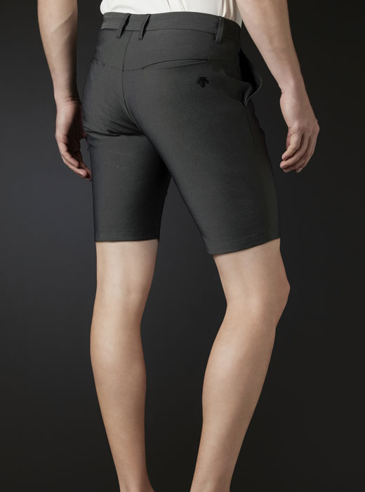 ナイロンシャンブレー2WAYストレッチショートパンツ