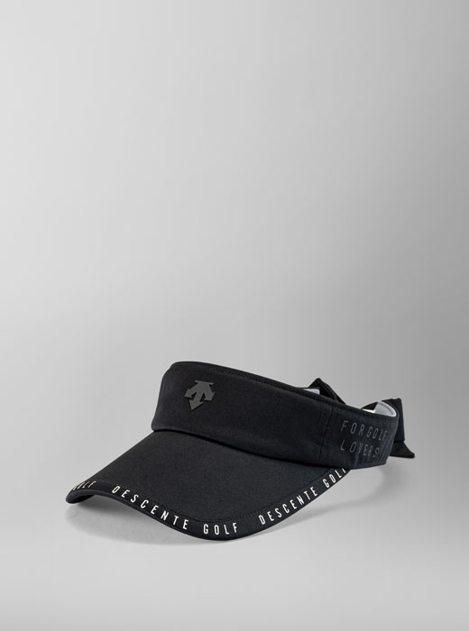 ホワイト ☆DESCENTE GOLF☆ デサント韓国 リボンバイザー ディタッチャブルリボン付きサンバイザー | デサントゴルフ公式