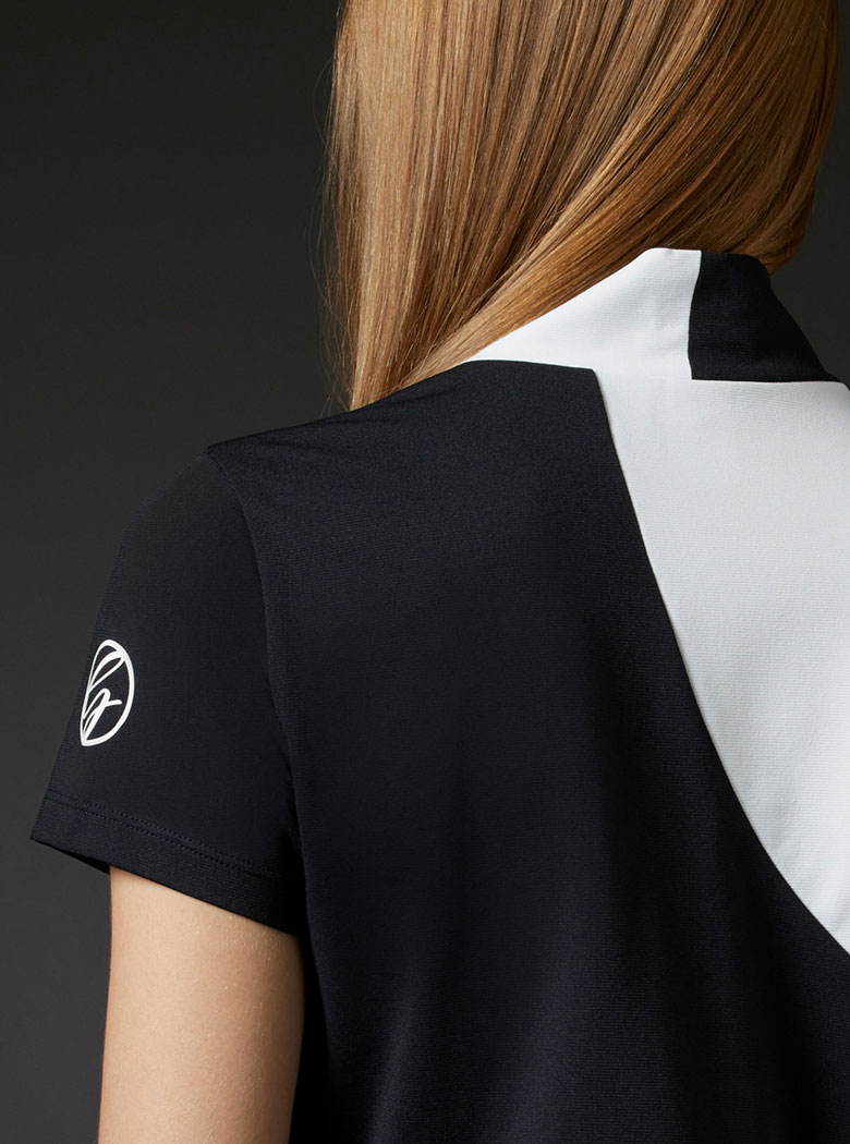 DESCENTE GOLF - 【レディース】 モックネックニット半袖シャツ