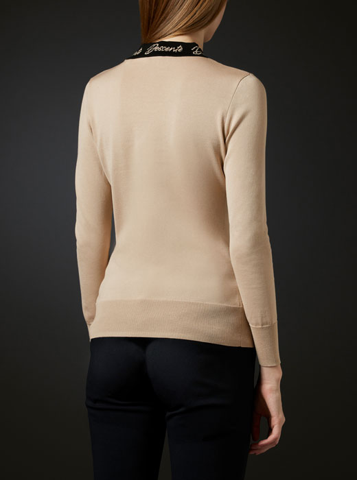 LUXE】シースルー切替モックネックニット【アウトレット】 | デサント