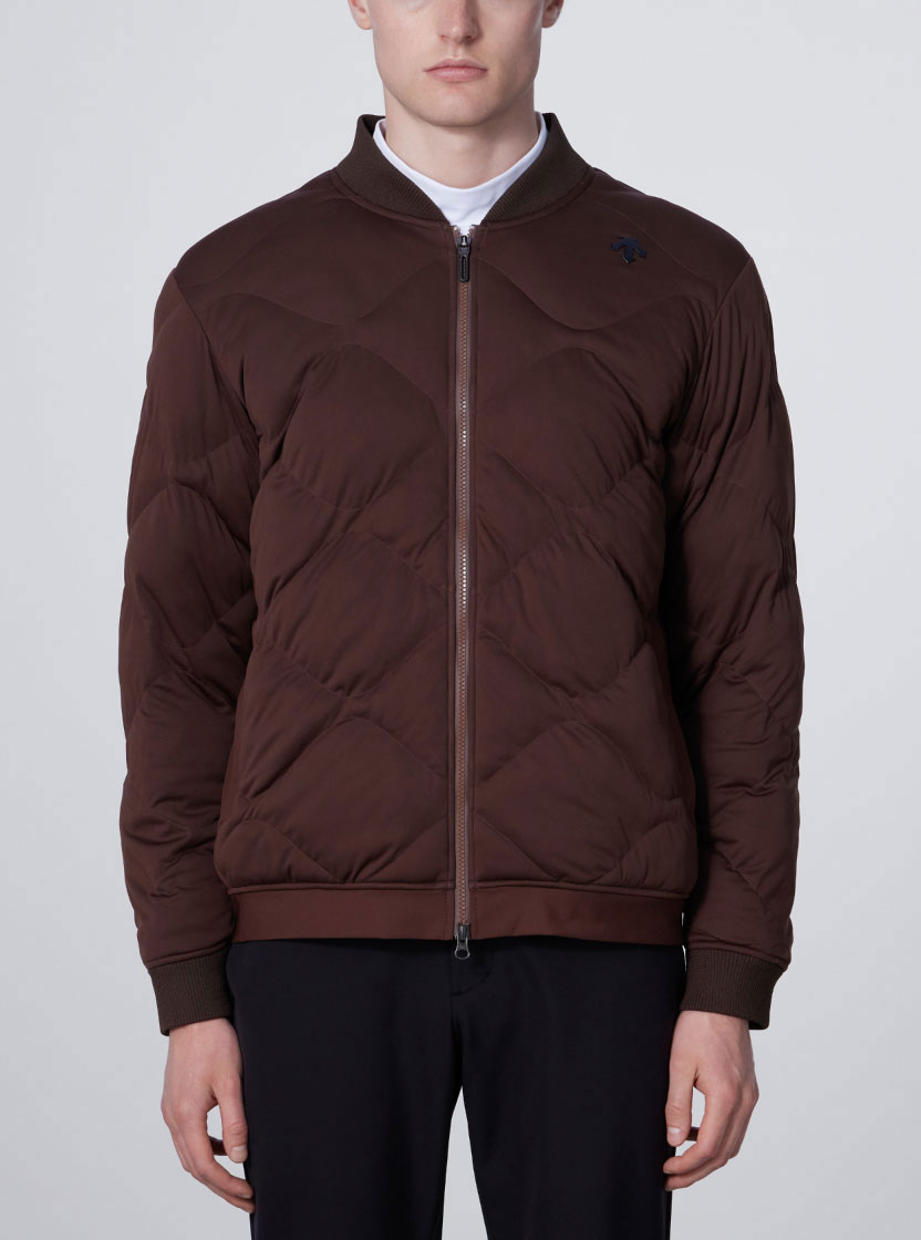 美品 DESCENTE GOLF デサントゴルフ 中綿ブルゾン 撥水 保温 L
