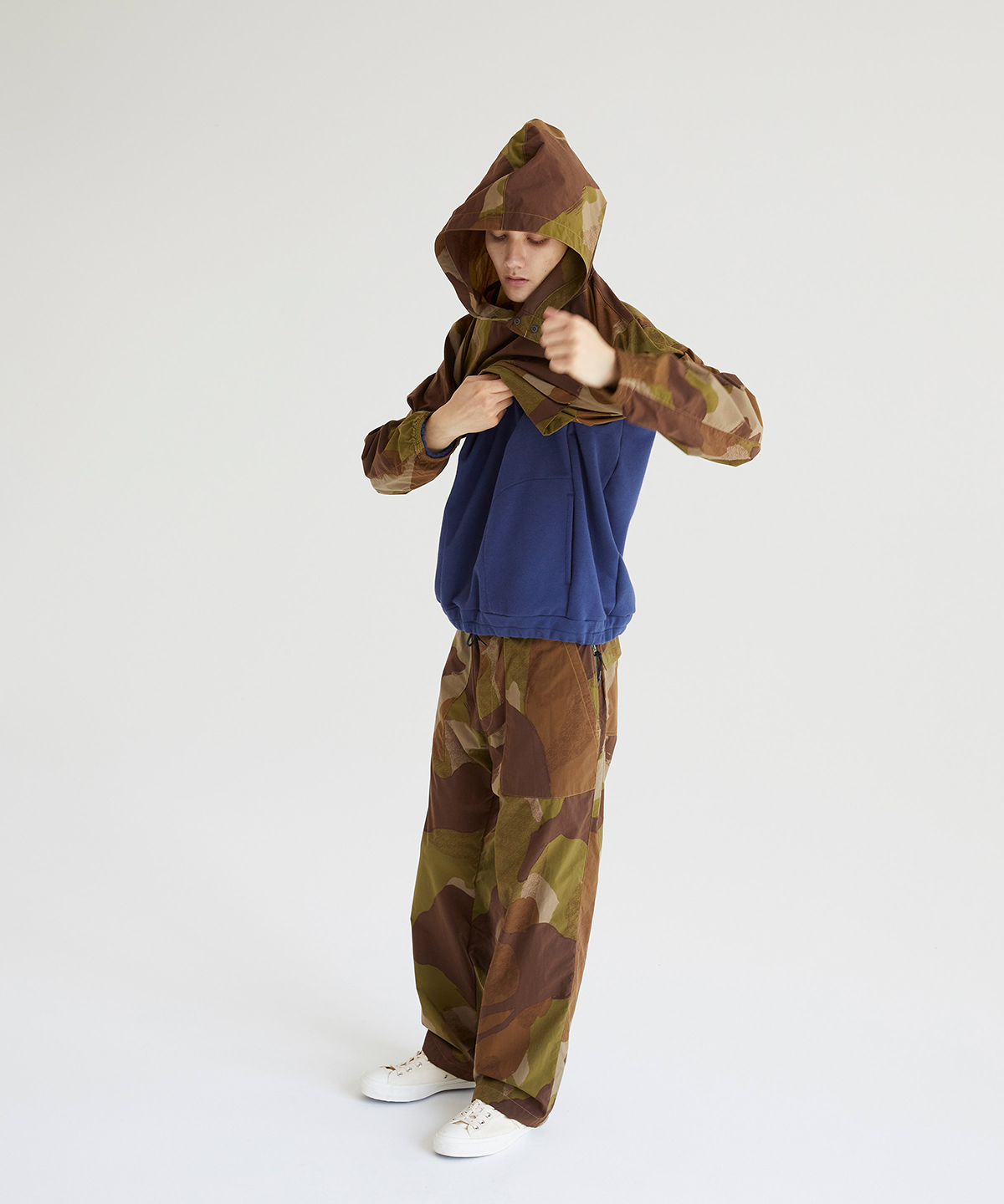 【ddd】CAMO PULLOVER HOODIE