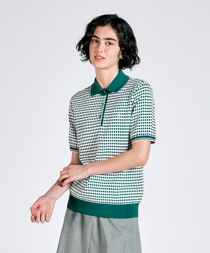 試着☆ペンギンバイマンシングウェア　24AW ドット ボーダージャガードニット Munsingwear - 試着☆ペンギンバイマンシングウェア 24AW ドット
