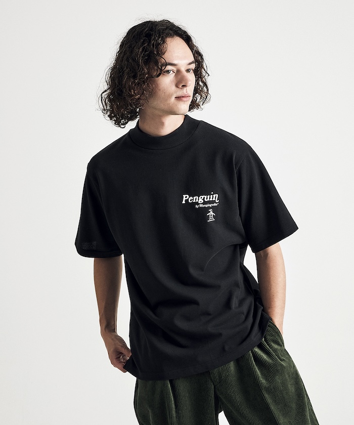 人気ブランドを Penguin by ハーフスリーブモックネックプル Munsingwear サーフィン・ボディボード