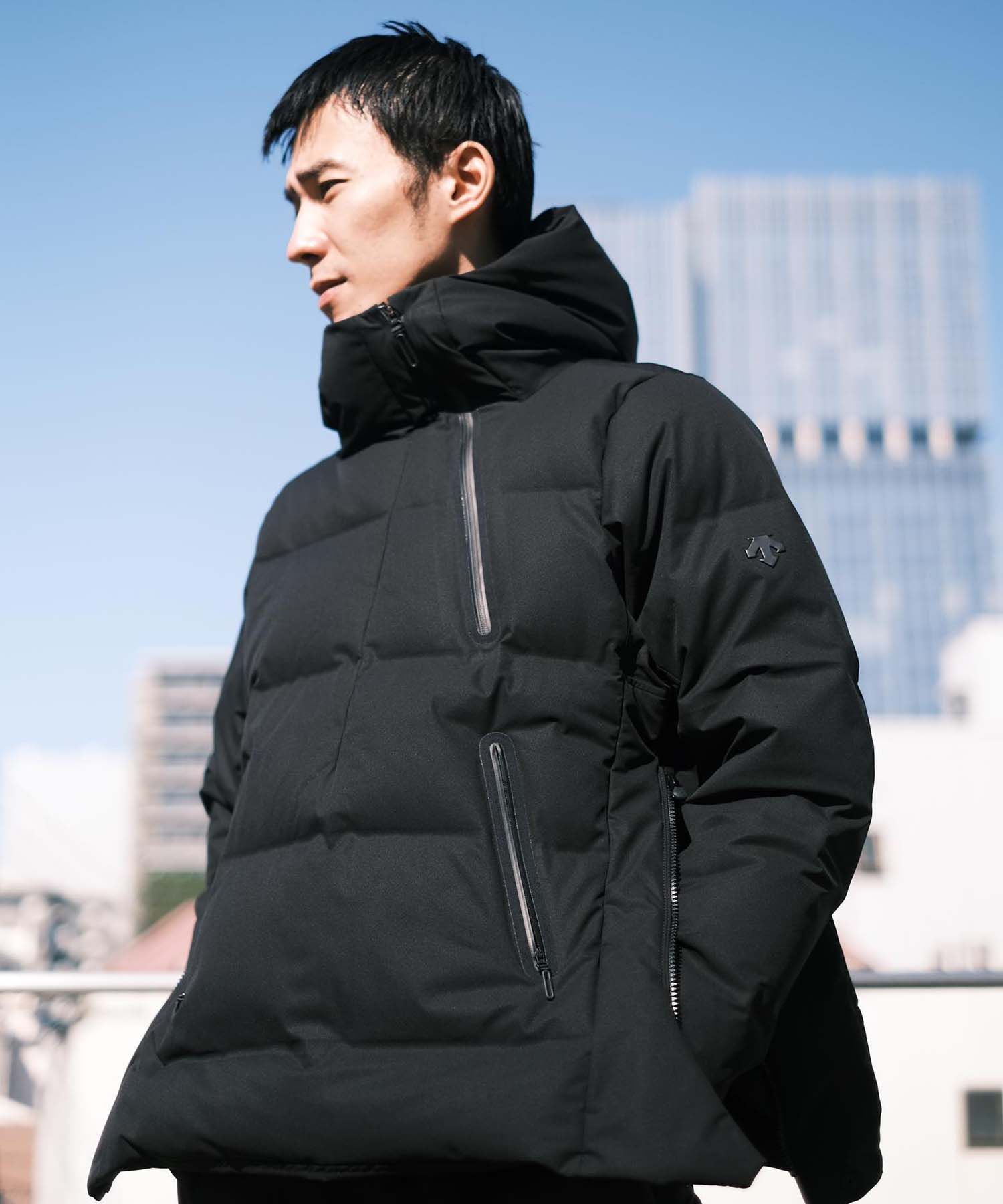 別注 デサント マウンテニア ブラック 美品 S DESCENTE 水沢 ダウン