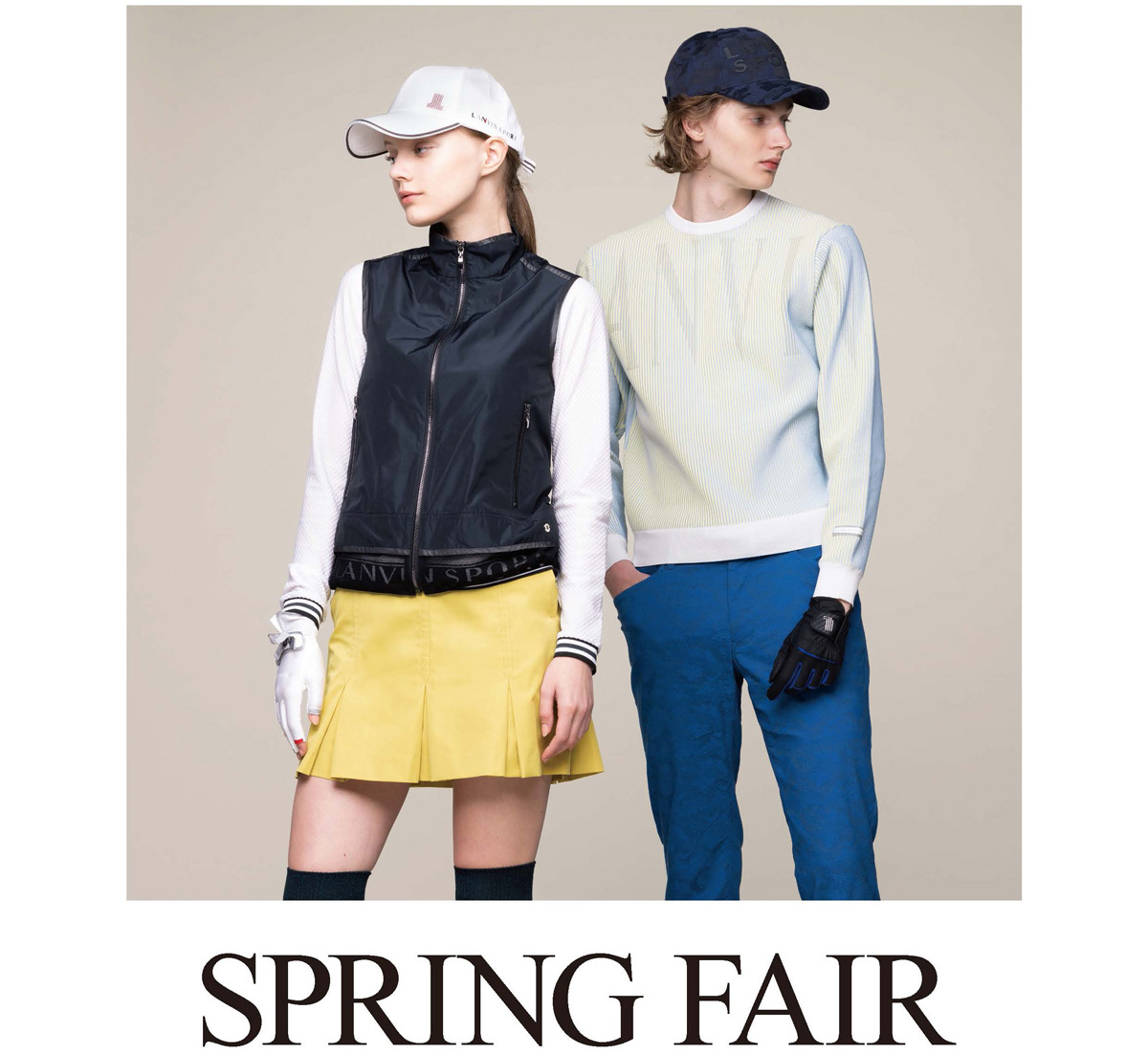 LANVIN SPORT (ランバン スポール)はLANVINブランドの持つ高級感と高感度をベースにゴルフウェアを核としたライフスタイルシーンを提案。SPRING FAIR開催中です。