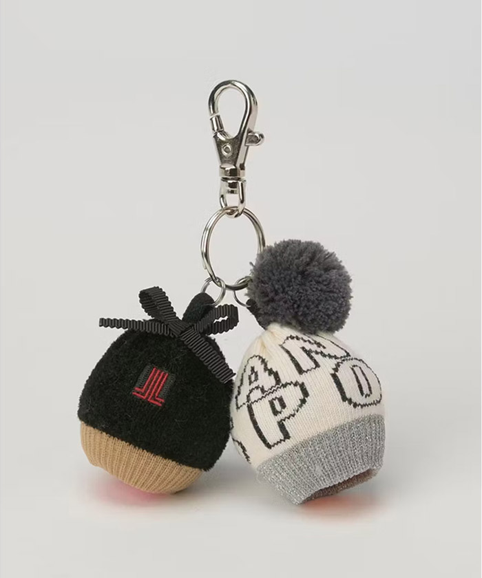 リボン付きボールポーチ