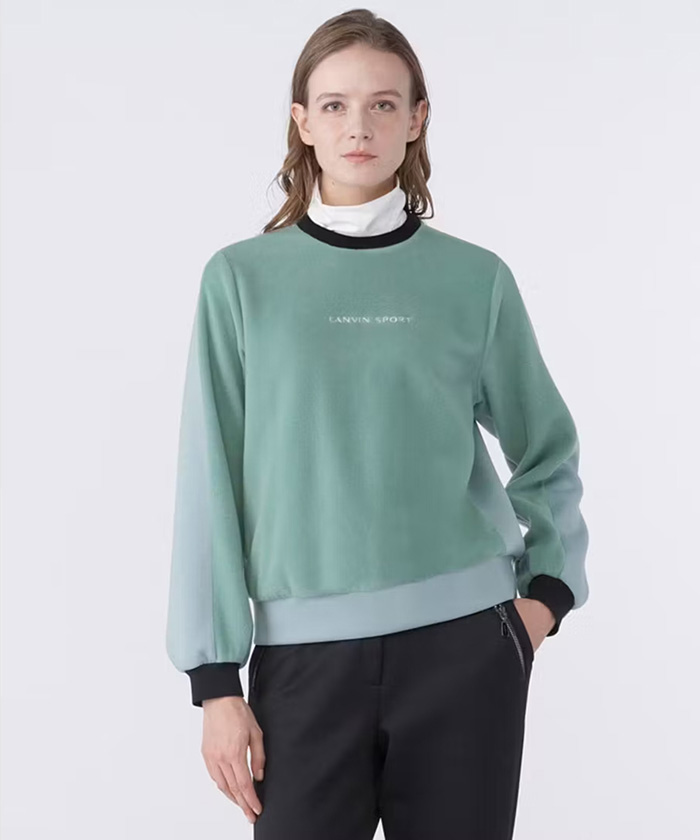 異素材ハイブリットカットソー