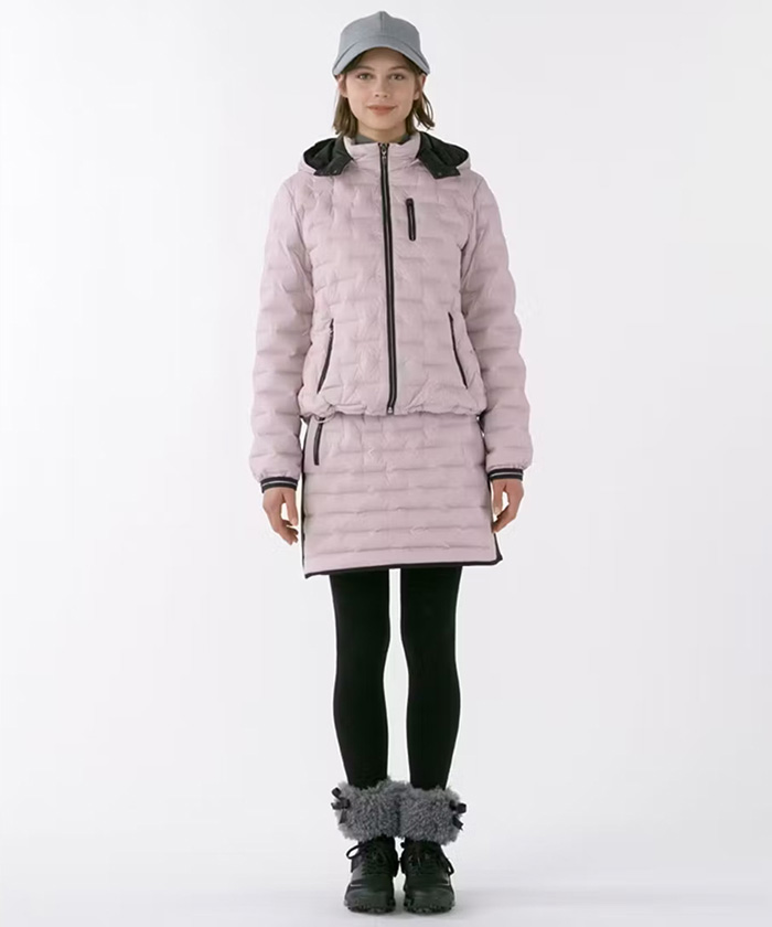 ナイロンストレッチチューブダウンスカート【保温】