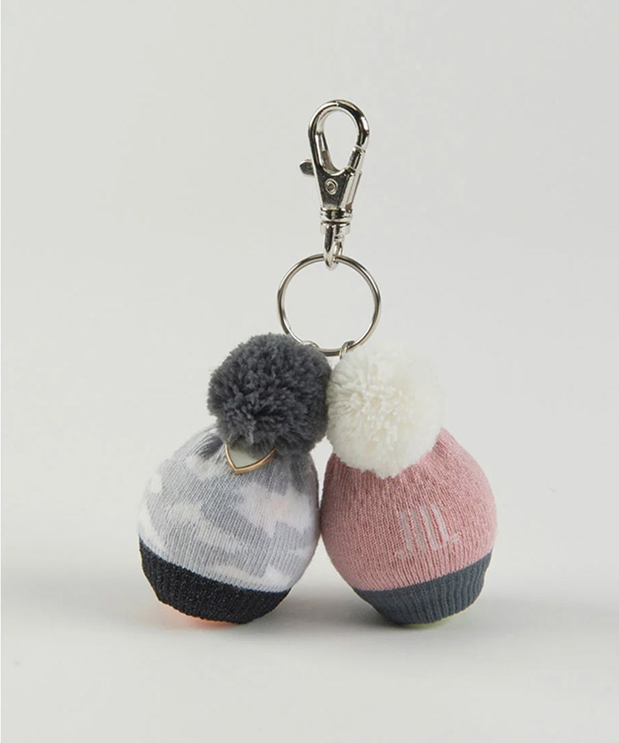 ボンボン付きボールポーチ,ゴルフ 用品 プレゼント