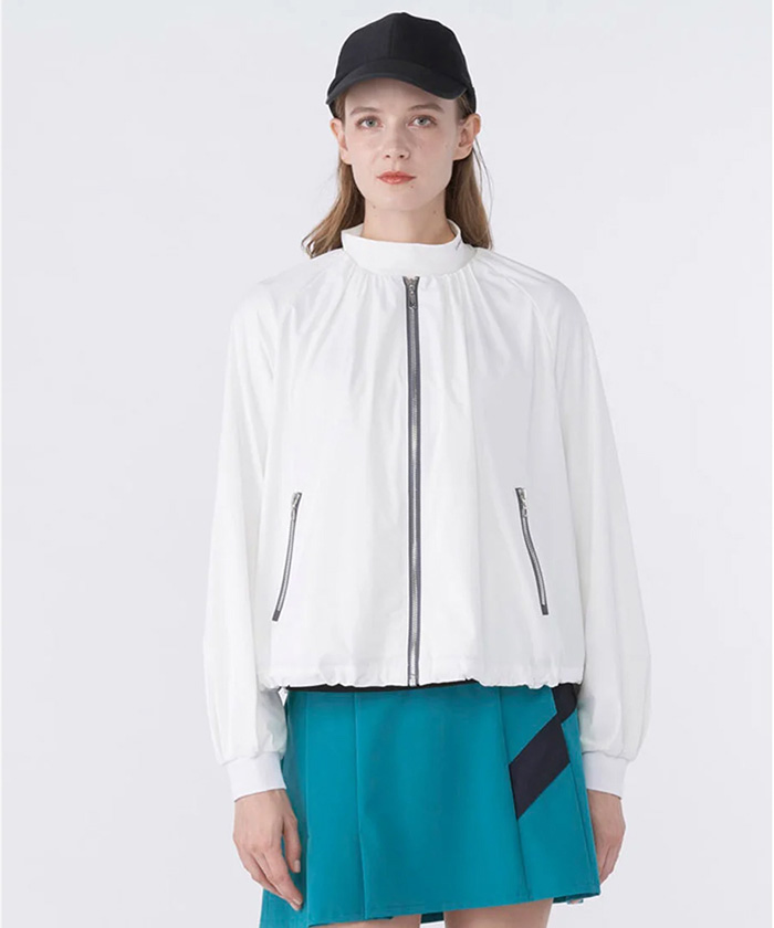 ギャザーデザインブルゾン【はっ水】
