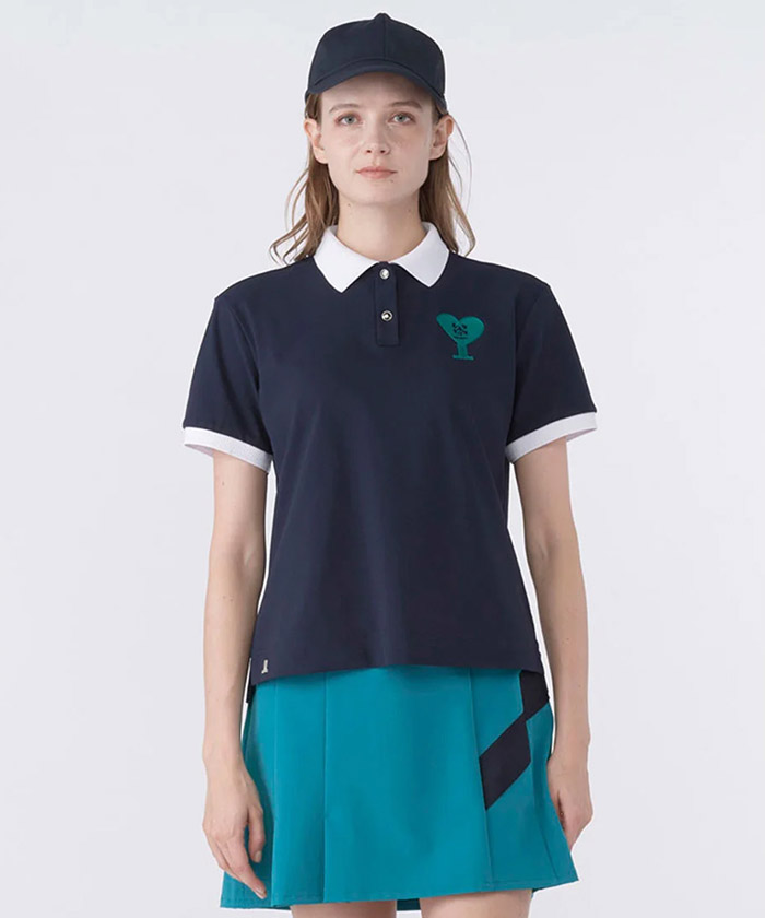 【HEART COLLECTION】半袖ポロシャツ【Sunscreen NIR】