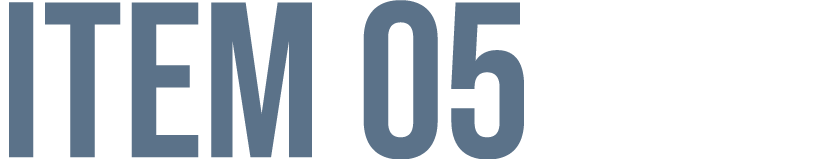 ITEM 05