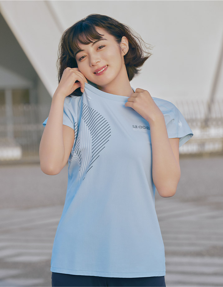 接触冷感 スポーツウェア レディース 池田エライザ
