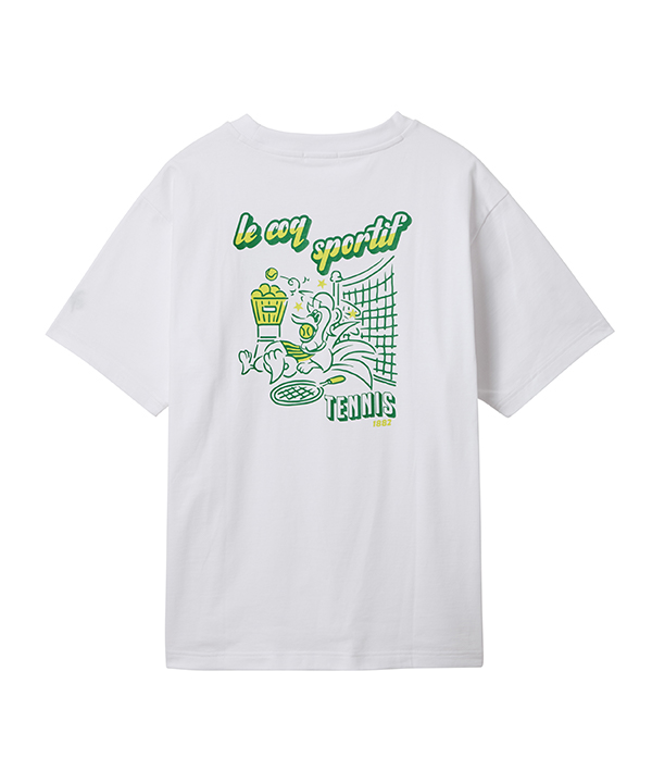 グラフィック半袖Tシャツ（メンズ） ホワイト ルコックスポルティフ Tシャツ